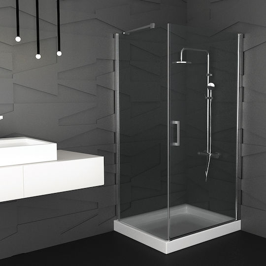 Orabella Door Καμπίνα Ντουζιέρας με Ανοιγόμενη Πόρτα 90x80x190cm Orabella Door Καμπίνα Ντουζιέρας με Ανοιγόμενη Πόρτα 90x80x190cm