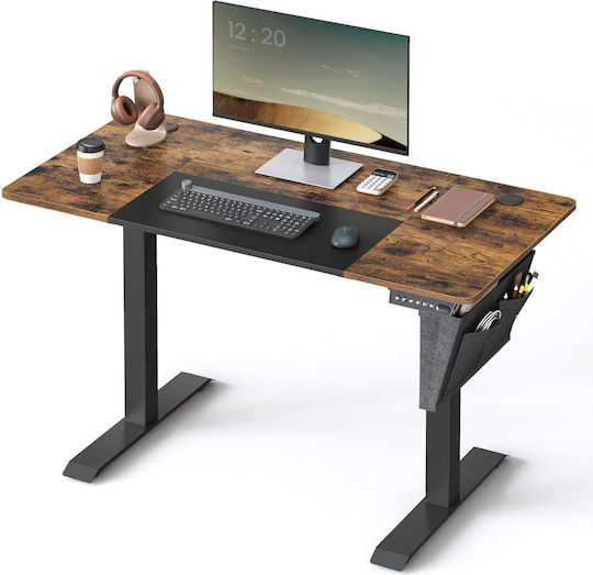 Birou de Calculatoare Electric cu Înălțime Reglabilă 120x60x72 cm Maro