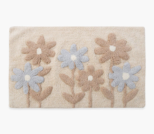 Nef-Nef Homeware Πατάκι Μπάνιου Βαμβακερό Dreamel Beige 50x80εκ.