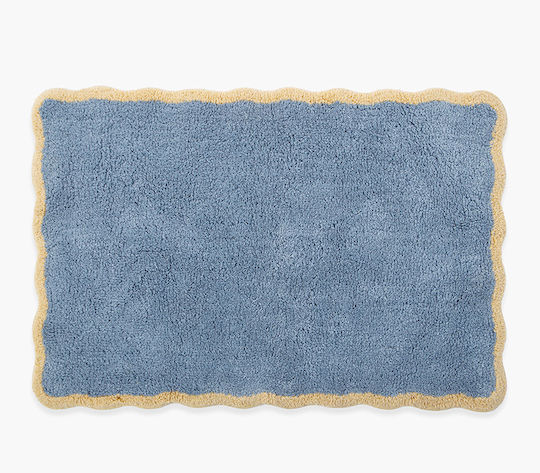 Nef-Nef Homeware Комплект Бански Килими Памучни Vertia Blue 60x90см