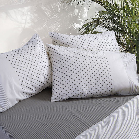 Nef-Nef Homeware Donter Μαξιλαροθήκη με Φάσα Ecru 52x72εκ.