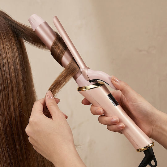 Avizar Electric 35w Curling Straightening Iron Fast Safe Heating Rose Gold