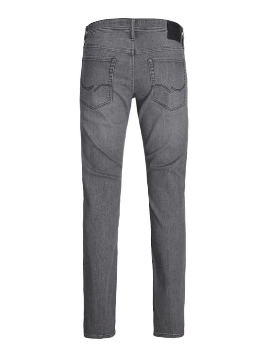 Men's Jeans Pants Elastic with Slim Straight Fit Gray