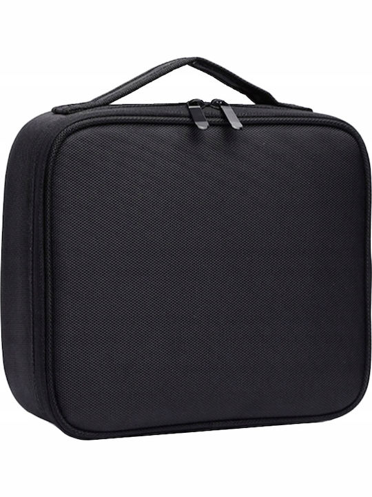 Geantă Organizator Cosmetică De Călătorie Zola Compartimente Reglabile Fermuar Mâner 23 X 26 X 10 Cm Neagră