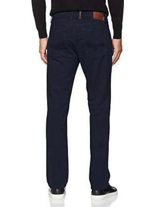 Houston Men's Jeans Pants Elastic with Regular Straight Fit Navy Blue