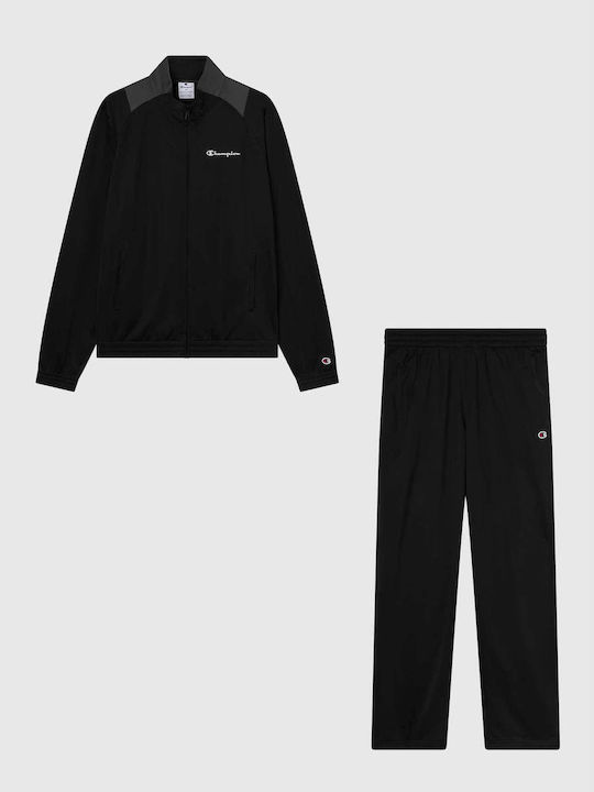Herren-Sweatpants Glänzendes Schwarzes Sweatpants Set