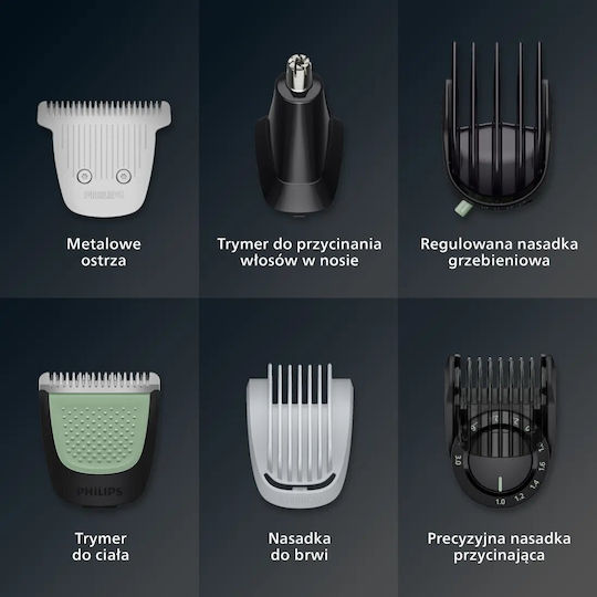 Philips Multigroom + OneBlade Satz für Haarschneider Wiederaufladbare Batterie Schwarz MG9690/30