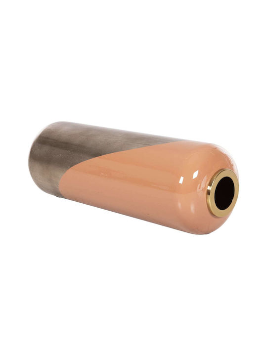 Dekorative Bodenvase Metallisch Orange