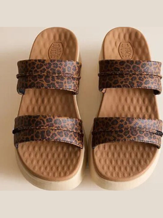 Platforme Dama Tip Slip On Tabac Maro