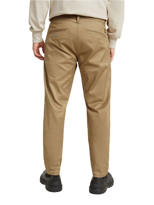 Morry Παντελόνι Chino σε Tapered Γραμμή Dark Beige