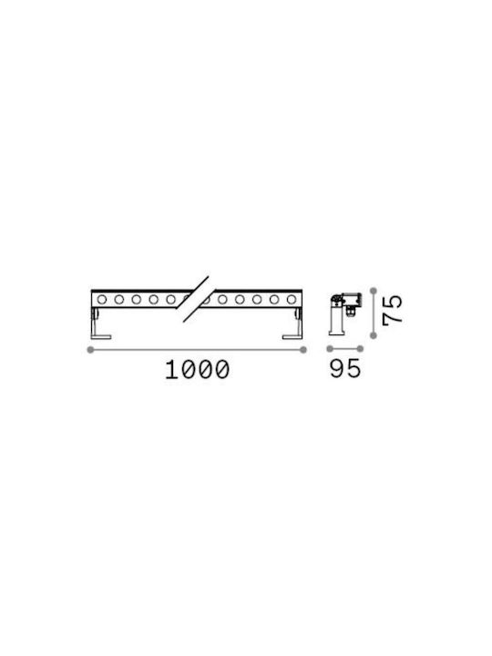 Ideal Lux Thor Φωτιστικό LED Wall Washer