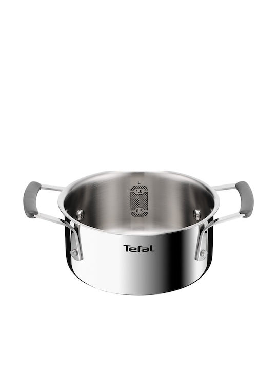 Tefal Domotti Töpfe Set aus Rostfreiem Stahl mit Antihaftbeschichtung 8 Teile