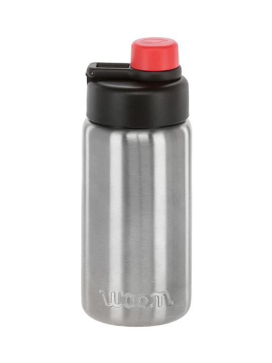 Woom Παγούρι Ανοξείδωτο Ποδηλάτου 500ml Ασημί