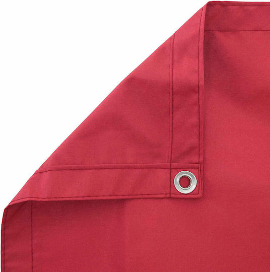 vidaXL Rectangular Shade Divider Burgundy 0.9x2x2m
