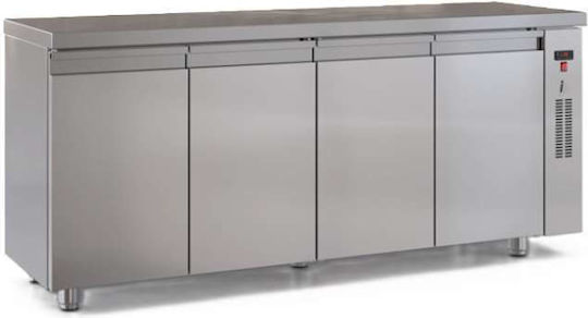 Inox Dobros Επαγγελματικός Πάγκος Κατάψυξης 500lt Inox με 4 Πόρτες Π190 x Β60 x Υ87εκ.