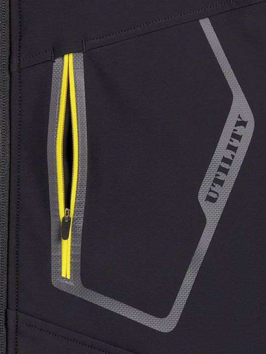 Utility Diadora Работно Яке Softshell с Поларена Подплата и с Качулка Черно