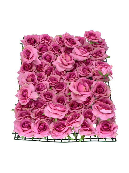 GloboStar Artificial Foliage Panel 40x15cm Roses Story