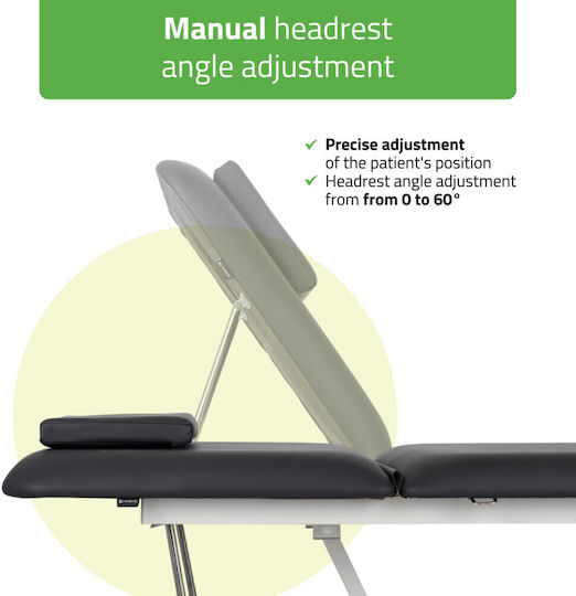 Habys Optima Physiotherapy Bed Black 182x68cm