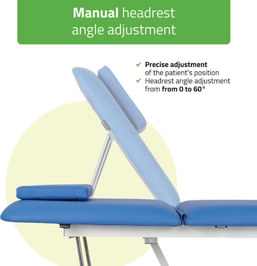Habys Optima Massagebett Physiotherapie Blau 182x68cm