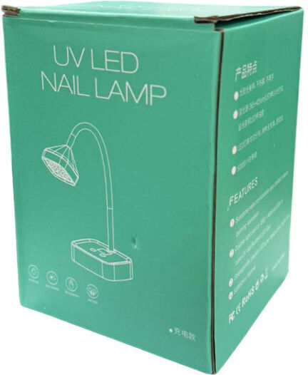 Mini Επαναφορτιζόμενη Λάμπα Νυχιών LED Μπαταρίας 27W Λευκό