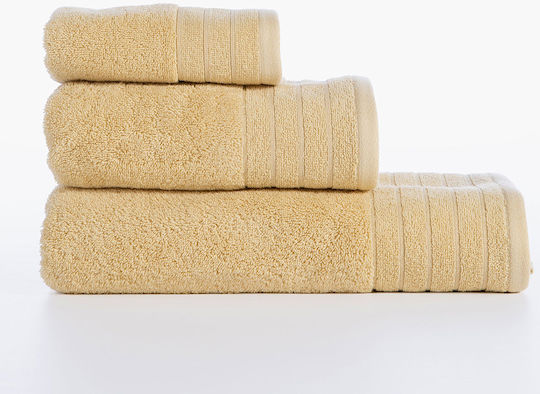 Nef-Nef Homeware Προσώπου Fresh 50x90εκ. Yellow Βάρους 550gr/m²