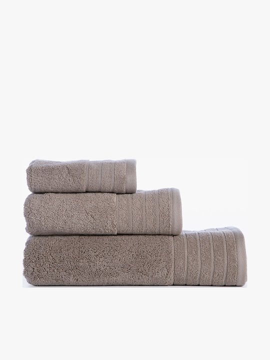 Nef-Nef Homeware Prosop De Mână Fresh 30x50cm Taupe Greutate 550gr/m²