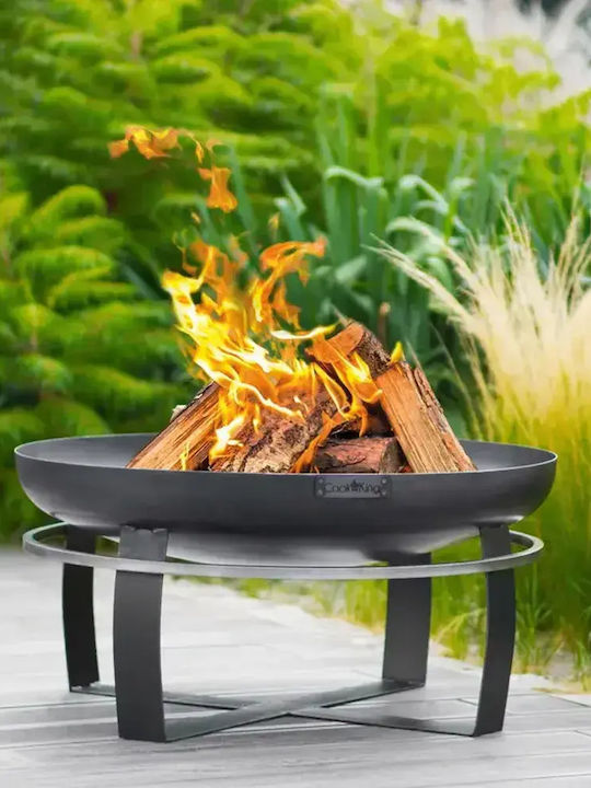 CookKing Șemineu de Exterior Metalic Negru