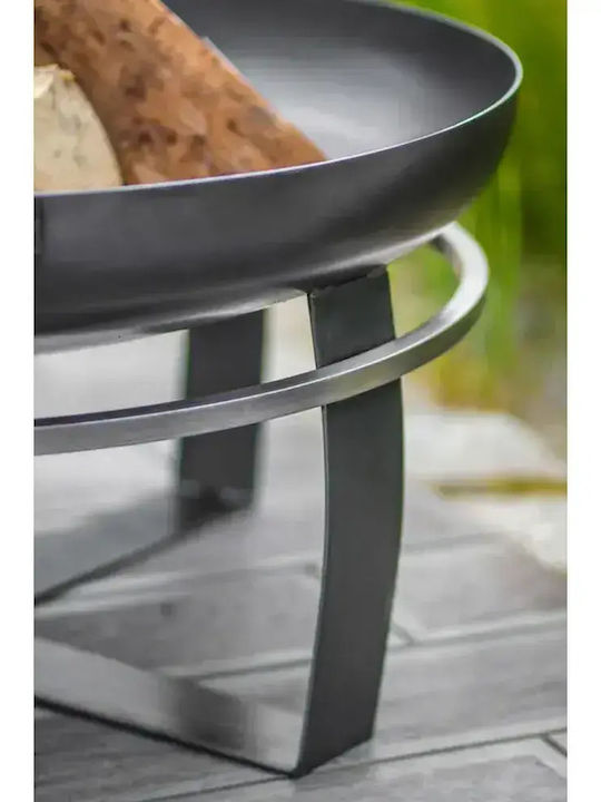 CookKing Șemineu de Exterior Metalic Negru