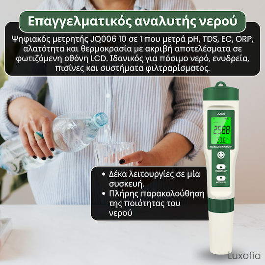 Aparat de Măsurare a Calității Apei cu Funcție de Măsurare TDS | CE | pH | Temperatură | ORP