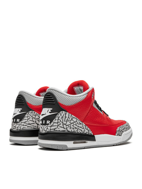 Air  3 Retro Men's Red Sneakers