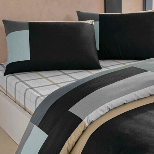 Tac Set Huse Pentru Pilote Duble 200x220cm Antracit