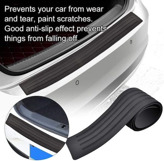 Flexible Protective Strip Car Rear Bumper Silicone 104x8 Cm 6 Mm Thick Black