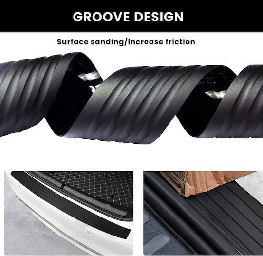 Flexible Protective Strip Car Rear Bumper Silicone 104x8 Cm 6 Mm Thick Black