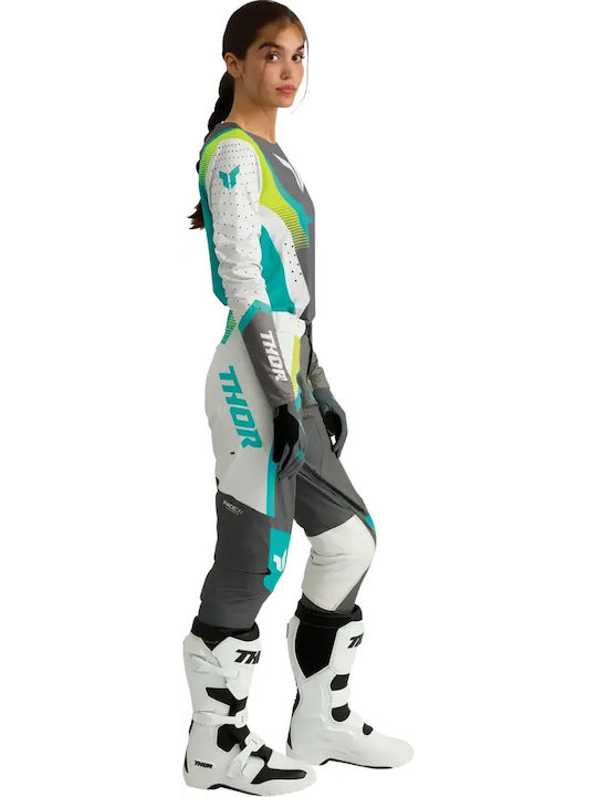 Thor Sportmode Summertime Women's Motocross Riding Gloves Green