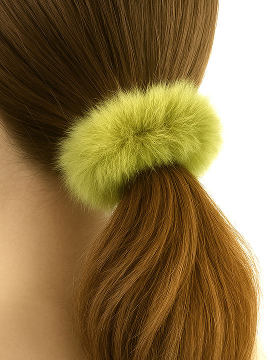 Classic Cabbage Fake Fur Hair Fluffy Sweet Green