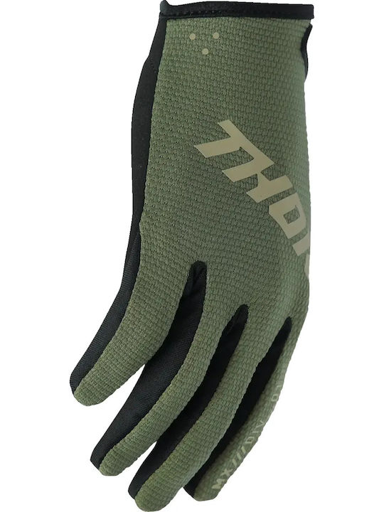 Thor Ridemode Sommerzeit Kinder Motocross Handschuhe Schwarz/Grün