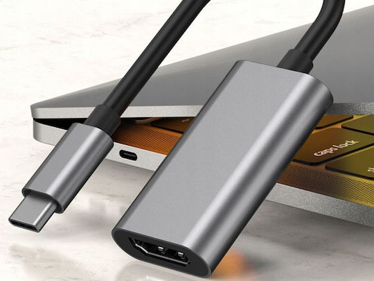 Convertor USB-C / HDMI Masculin la HDMI / USB-C Feminin Gri 1 Bucată ZK16343QWS6