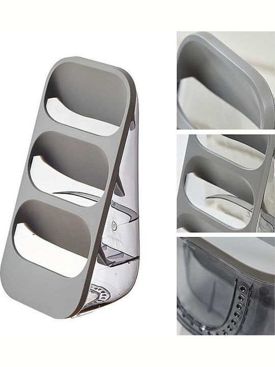 Suport De Scurgere Pentru Tacâmuri Din Plastic Gri 33.5x16x13cm