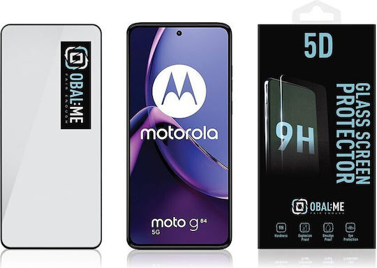 Obal:Me 2.5D 0.4mm Tempered Glass Μαύρο (Motorola G84)