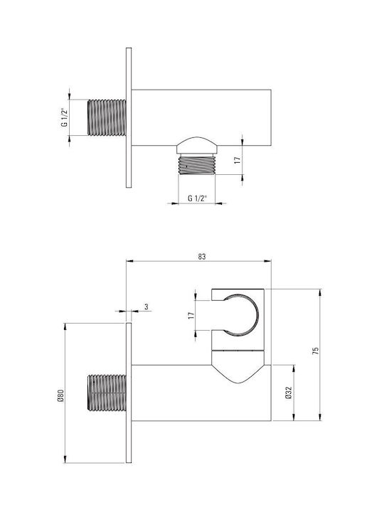 Deante για Μπανιέρα Ασημί 5907650858546