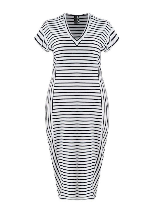 Rochie De Vară Pentru Femei Midi Albastră