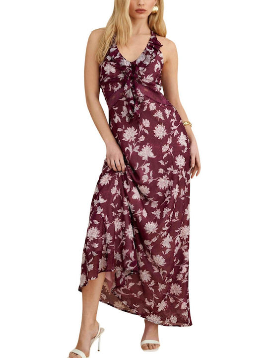 Summer Maxi Dress for Wedding - Christening Red
