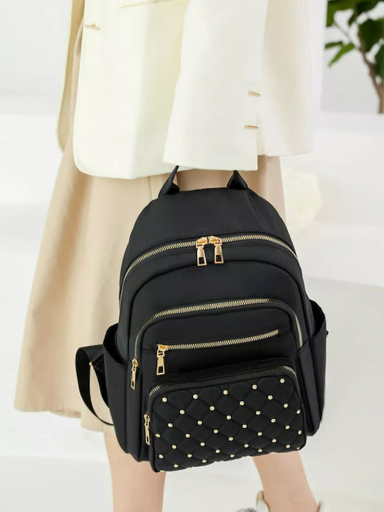 Leather Women's Backpack Gold