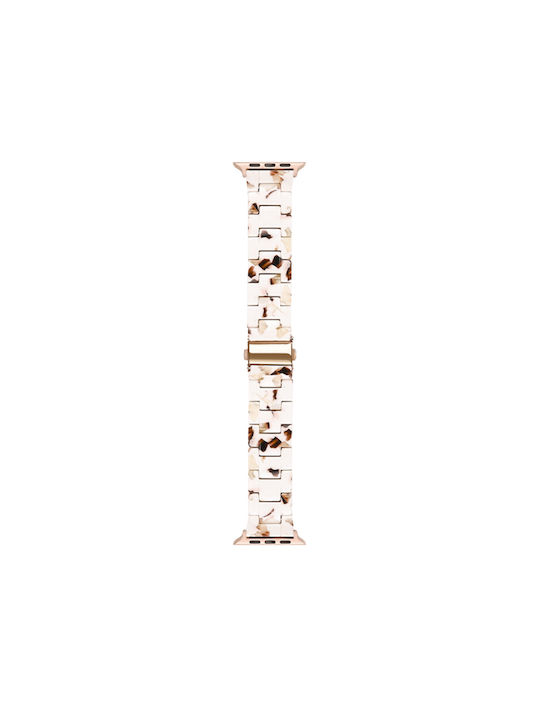 Watchband Hoco Wa36 Elegant Series 38 40 41 42mm Plastic Bracelet Strap Apple Watch Series 1 2 3 4 5 6 7 8 9 SE SE2 Nougat