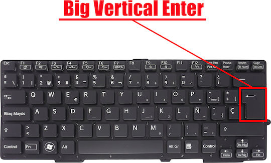 Spanish Laptop Keyboard For Sony Vaio Svs13 Sve13 Svs131 Sv-e13 Svs13a 1-490-143-21 149014321usx 1-490-097-11 9z.n6bbf.401 Es No Frame Backlit Black Code 40409esnofrbl