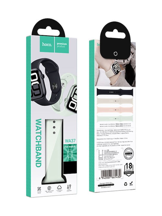 Hoco Wa37 38 40 41 42mm Fluor Rubber Armband Für Apple Watch Series 1 2 3 4 5 6 7 8 9 Se Se2 Leichtes Lotus