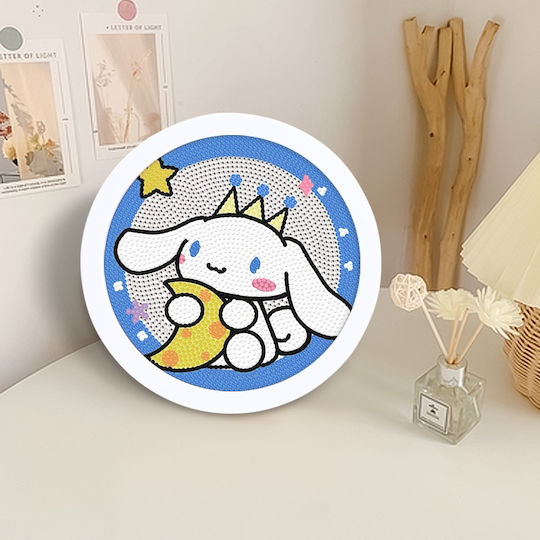 Diamantmosaik Rahmen Zola Runde Cinnamoroll Design 20 x 20 cm