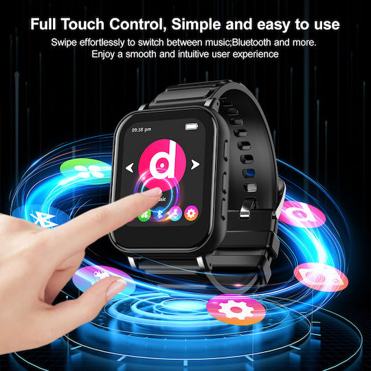 RUIZU MP3 Player M8 1.54" 32GB Bluetooth Greek Menu Black M8-32GB
