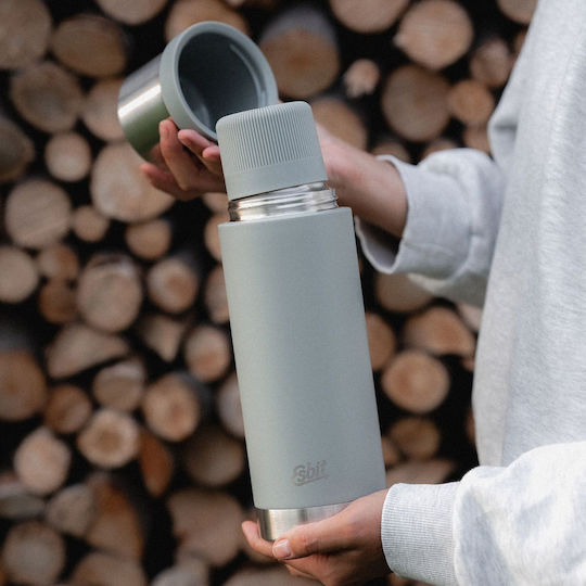 Esbit Esbit Rostfreier Stahl Thermosflasche 1lt Stein Grau