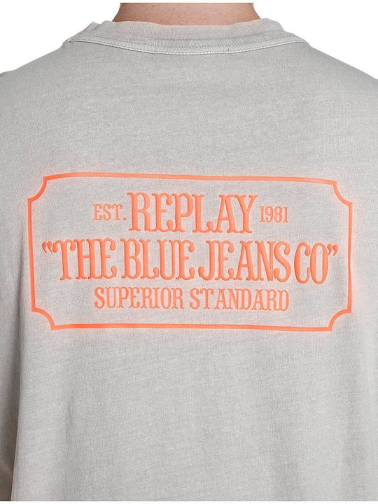 Replay T-shirt Μπεζ